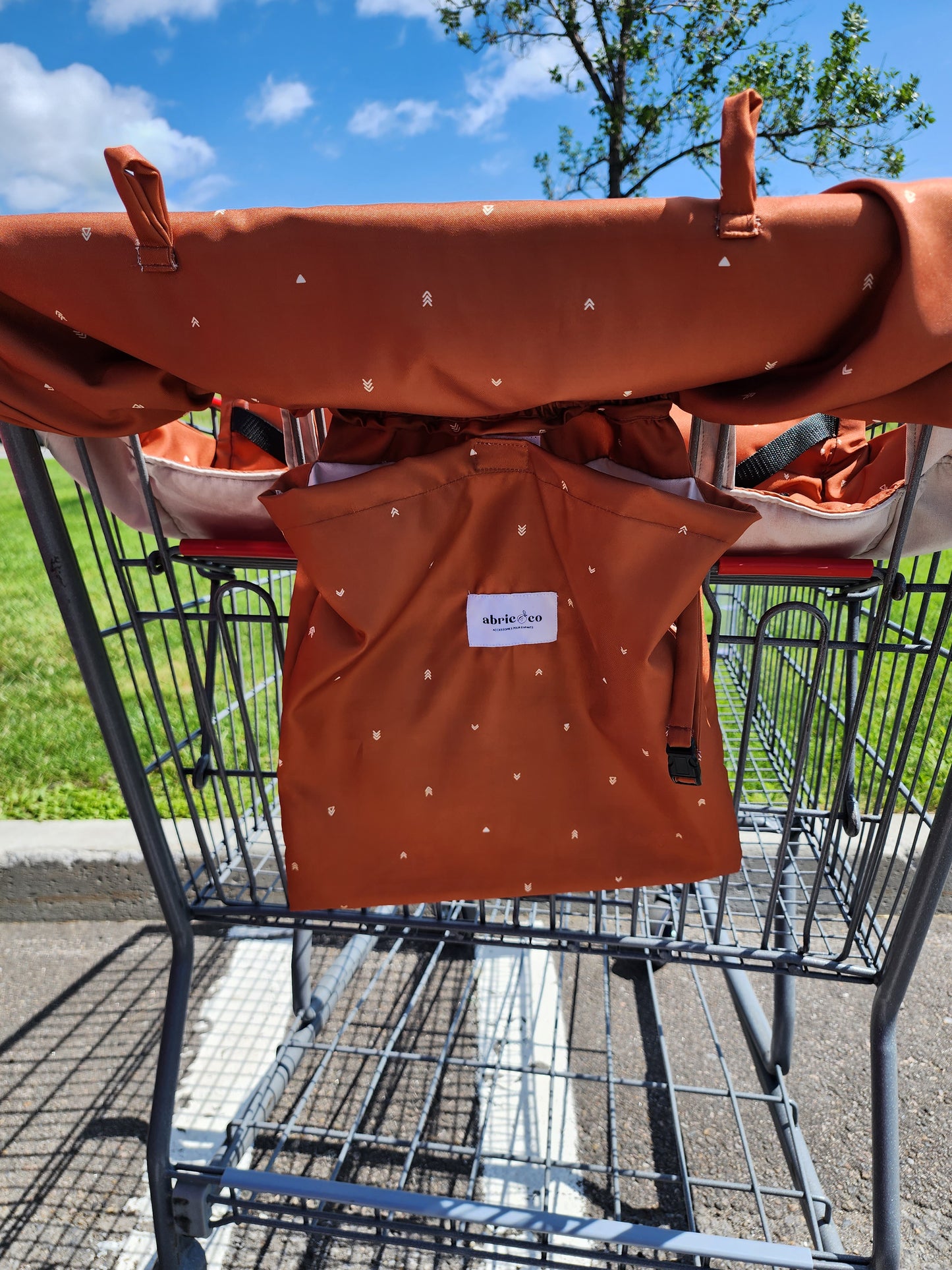 Shopping cart cover - Caramel brûlé